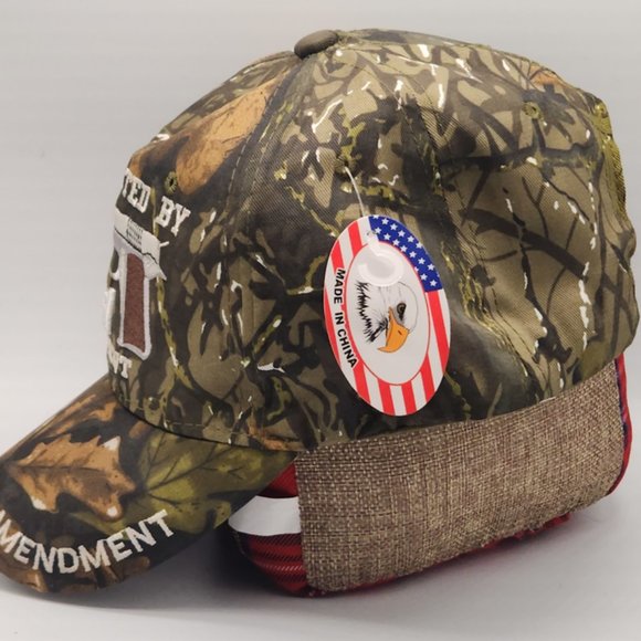 Camo Gun Protected by the 2nd Amendment Hat - Picture 2 of 2